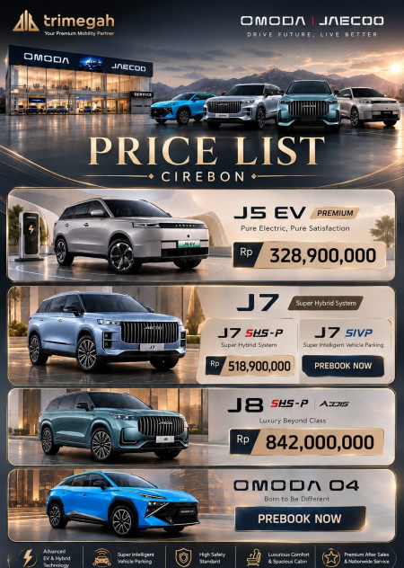 Daftar Harga Jaecoo Cirebon 2026 - Promo Jaecoo Cirebon 2026